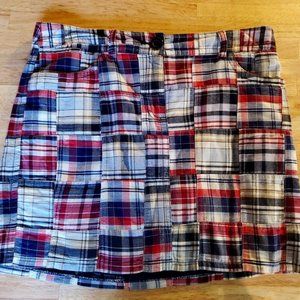 Ann Taylor LOFT Women's Madras Skirt Size 8 Vintage Y2K